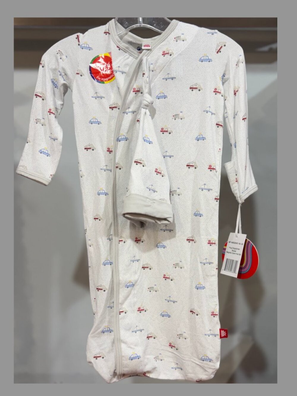 Magnetic Me "Hug Dispatcher" Newborn Gown + Hat Set
